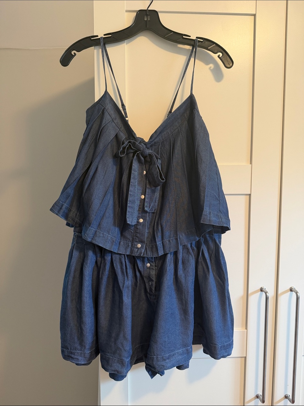Denim 2 piece matching set for summer